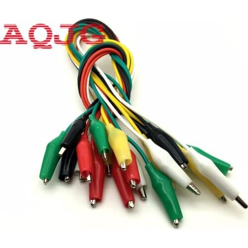 Leads Alligator Crocodile Double-ended Test Roach Clip Jumper Wire 100pcs a lot