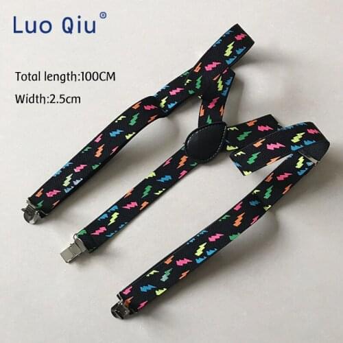 Adjustable Elasticated Adult Suspender Straps Bow Tie Men Women Y Shape Elastic Clip-on Suspenders 3 Clip Pants Braces