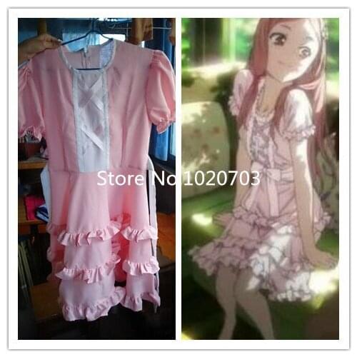 Free Shipping Guilty Crown Mana Ouma pink dress Cosplay Costume