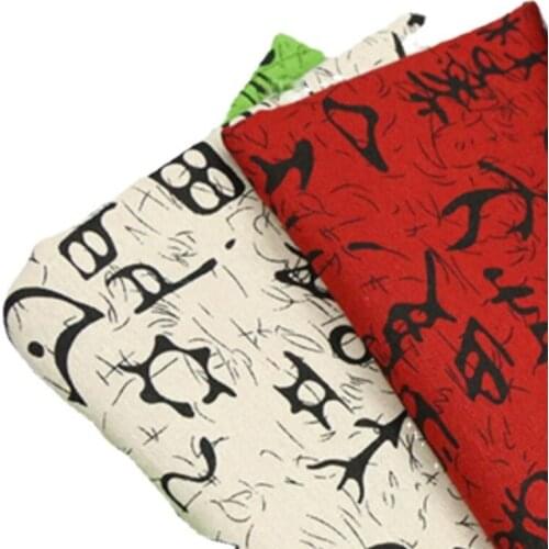 Width 59 inch 100% cotton chinese style print cloth fluid oracle curtain table Fabrics