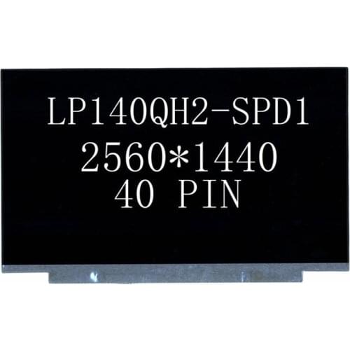 14.0"slim Laptop LCD screen IPS QHD 40pins LP140QH2-SPD1 00NY681 01YN128 00NY664 for T480 20L5 20L6 Lenovo T480s 20L7 20L8