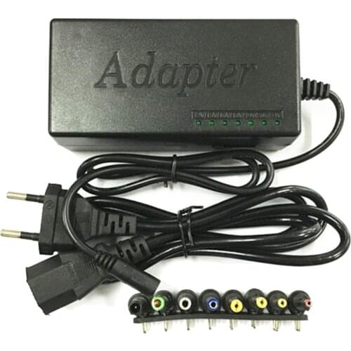 EU/US/UK/AU Plug 96W Multi-function Laptop Power Adapter 12-24V Universal Adjustable Voltage Notebook Power Charger Replacement