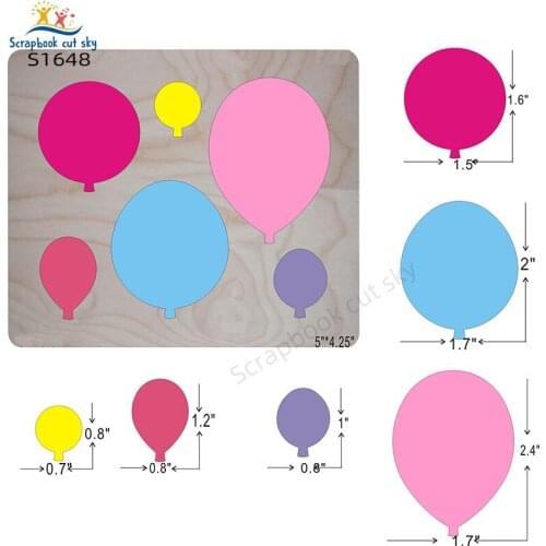 Balloons DIY S1648 Muyu Wooden Mold Scrapbook Cutting Dies Suitable For Market General Machines