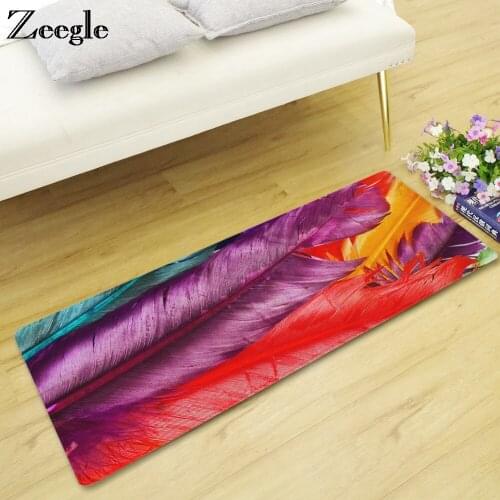 Zeegle Carpet For Living Room Home Decor Floor Mat Absorbent Kitchen Mat Bathroom Rug Doormat Non-slip Mats Bedroom Hallway Rugs