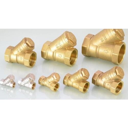 1/4 3/8 1/2 3/4 1 1.2 1.5 2 Inch Y-type Filters, Water Pipes, Water Meters, Pumps, Heating Filters, Valves And Copper Fittings