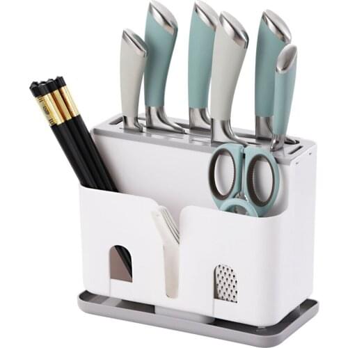 1 PCS Drain Rack Chopsticks Shelf Storage Rack Knife Holder Random Color