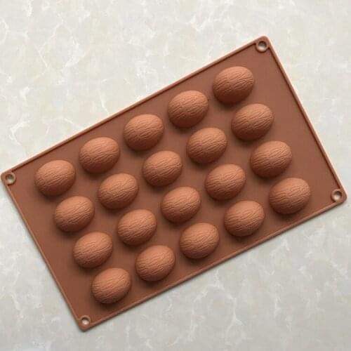 20 pcs walnut silicone cake mold Chocolate Mould Truffle Mould