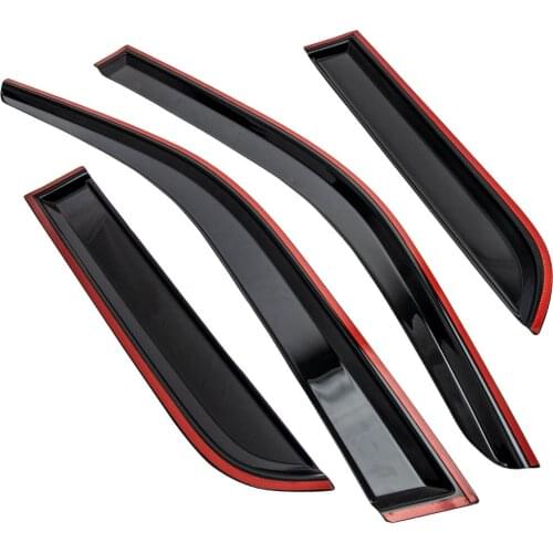 4Pcs Acrylic Window Visor Vent Sun/Rain Guard Shade for Ford Escape 2001-2012