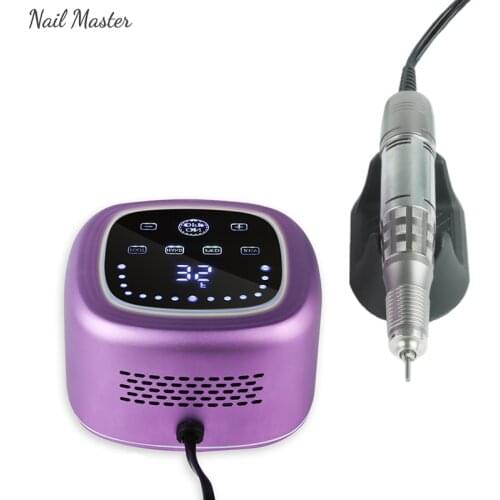 75W 35000RPM Electric Nail Drill Machine Strong Power Manicure Machine for Acrylic Nails Gel Nails Removing Electric Nail File