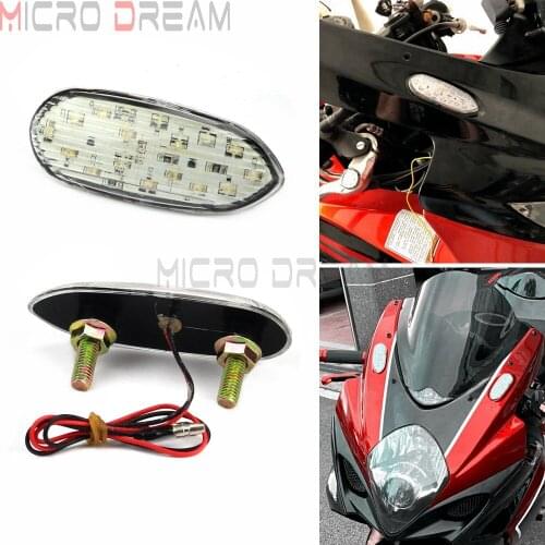 For Suzuki GSXR600 GSXR750 GSXR1000 2006-2016 Racing Flushmount LED Turn Signals Amber Flasher Light GSXR 600 750 1000 Sportbike