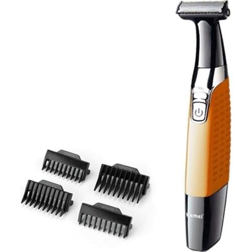 Wet dry electric grooming shaver usb male back beard shaving one blade razor for men hair electronic razor body tool kit