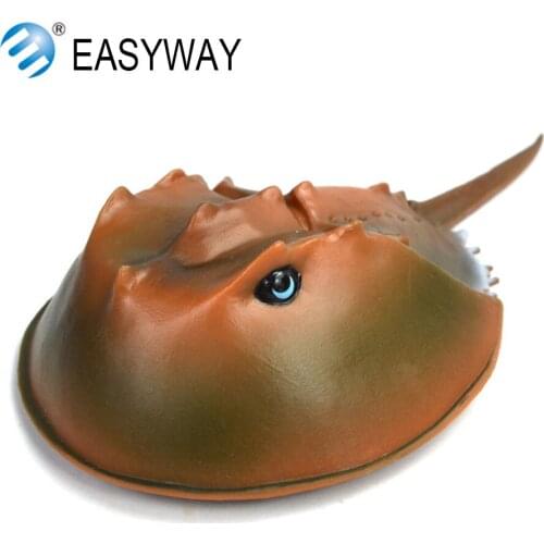 EASYWAY Original Limulidae Sea Life Toys Action Figure Limulus Polyphemus Model Aquatic Creatures Horseshoe Crab Kids Gift Toys