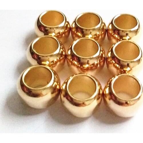 FUYIER DIY Jewelry Making Copper Round rin Earrings Necklace End Tip Tassel Caps Leather Cord Crimps End Caps Beads Cap Fastener