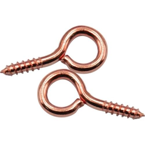 Lot of 100 Screw in Peg Eye Pin Findings w/ Loop for Half Drilled Beads