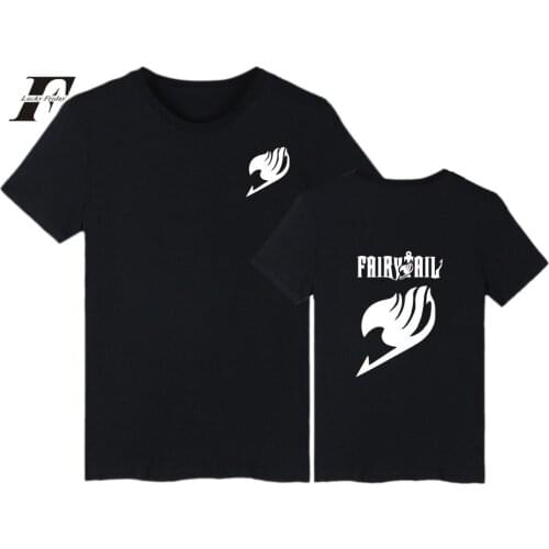 LUCKYFRIDAYF FAIRY TAIL Anime Summer T-shirts Men Cotton Fitness Print T-shirts Tops Fun Streetwear T Shirt Plus Size Clothes