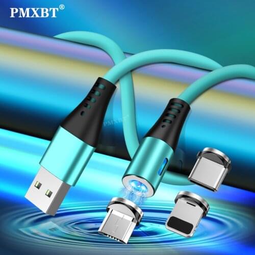 1m Magnetic Cable Micro USB Type C Fast Charging Type-C Magnet Charger Mobile Phone Cable USB C For Xiaomi iPhone 11 Xr Samsung