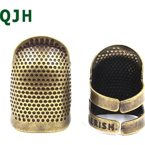 1 piece retro metal sewing thimble finger protector sewing tool thimble manual sewing embroidery sewing tool accessories
