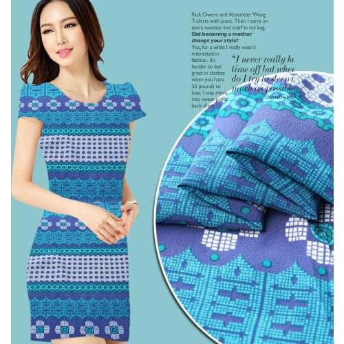 Real Silk Crepe-de-chine Real Silk Fabric Europe And America Women Popular Flower Type Wide/0.5M