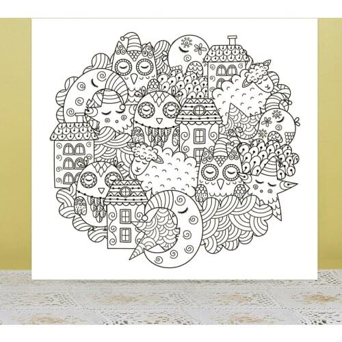 AZSG Mr. Owl Clear Stamps For DIY Scrapbooking/Card Making/Album Decorative Rubber Stamp Crafts