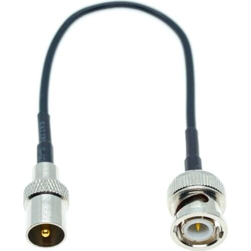 RG174 BNC male to IEC DVB-T PAL male straight Coax RF Pigtail FPV Jumper Cable