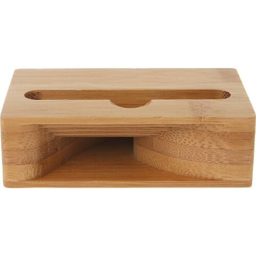 Phone Sound Amplifier Universal Bamboo Mobile Holder Stand Cellphone Loudspeaker