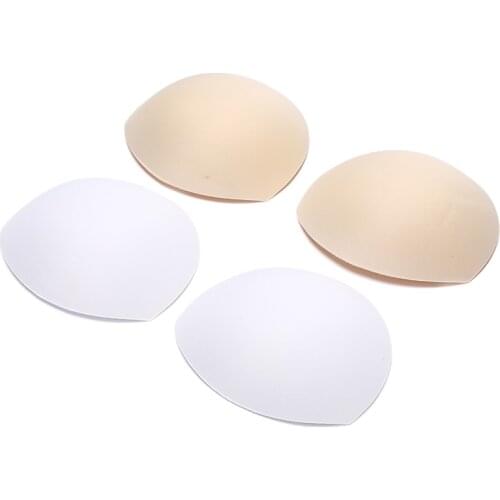 1pairSponge Inserts In Bra Padded For Swimsuit Breast Push Up Fill Brassiere Breast Patch Pads Women Intimates Accessories