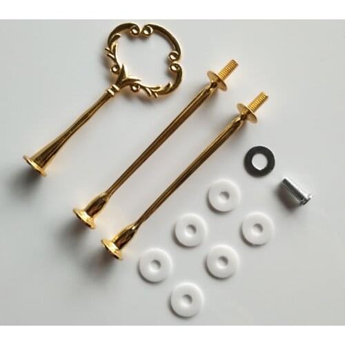 1 Set Cake Plate Stands Multistyle 3 Tier Plate Handle Fitting Hardware Rod Tool Cake Plate Stand Wedding Birthday Cake Stand