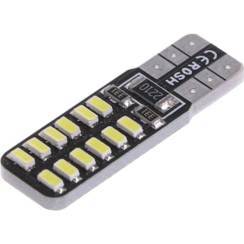 1PC Canbus W5W 3014 SMD 24 LED Car Auto Light Source Bulb Backup Lamp White 1XCF