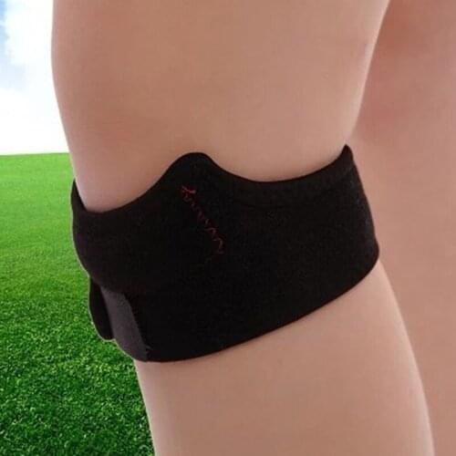 High Quality 1PC Adjustable Patella Knee Tendon Strap Protector Guard Support Pad Belted Sports Knee Brace Black