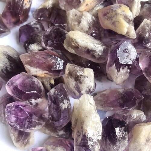 100g Bulk Rough Natural Amethyst Point Purple Quartz Druzy Crystal Cluster Specimen Healing Stone Reiki Pendant Making Gifts