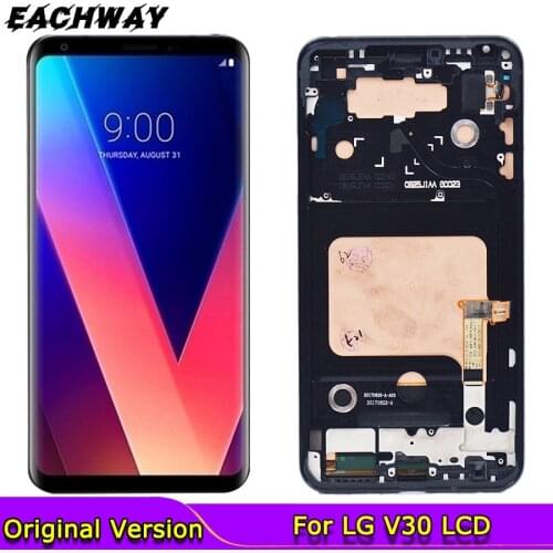 100% Tested Working For 6.0" LG V30 LCD H930 LCD Touch Screen Digitizer Assembly For LG V30 LCD VS996 LS998U 1440x2880 Free Ship