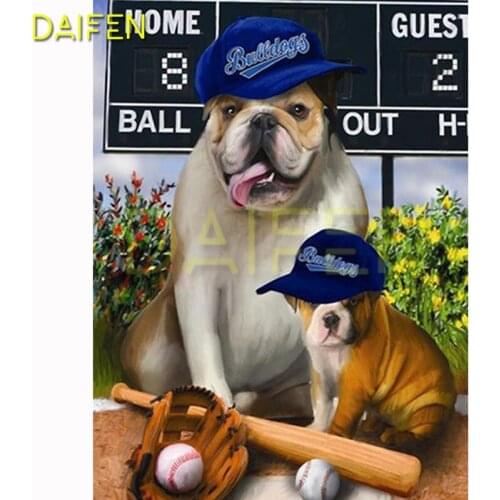 Full Round Diamond painting Cross stitch Dog baseball cap DIY 3D Diamond mosaic Full Square Diamond embroidery Dog baseball cap