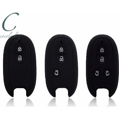 Cocolockey Key Fob Car Key Case for suzuki alto hasla 1 - lapin wagon r Remote Key Silica Gel Car Interior Accessories 2 3 4B