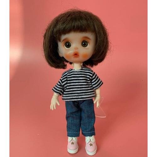 6 Colors Jeans New Ob11 Doll Clothes Pants Trousers 1/12 Doll House 16cm BJD GSC Obitsiu 11 Universal Accessory