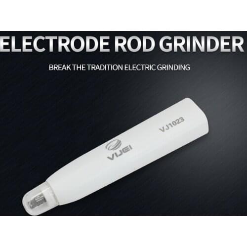 Empalmador de fusión de fibra óptica eléctrico bolígrafo de limpieza de electrodos con 6 uds. De cabezal de molienda, limpiador