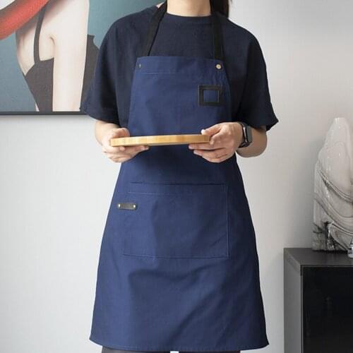 Polyester Cotton Apron Cooking Florist Gardener Manicure Work Wear Cafe Barista Bartender Baker Pastry Chef Culinary Uniform B21