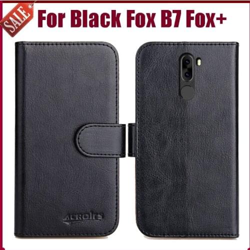 Hot! Black Fox B7Fox+ Case 5.45" 6 Colors Flip Soft Leather Phone Wallet Cover Stand Function Case Credit Card Slots