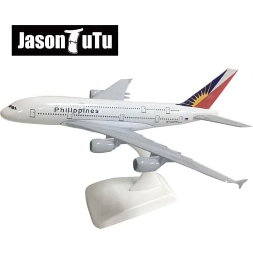 JASON TUTU 20cm Philippines Airbus A380 Airplane Model Plane Model Aircraft Diecast Metal 1/300 Scale Planes Factory Wholesale