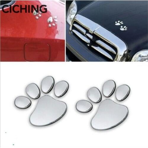 Car cute footprint sticker FOR renault twingo megane 2 trafic mercedes w211 audi a6 bmw m audi a3 8v seat arosa for peugeot 208
