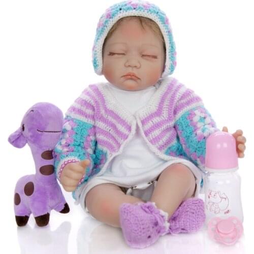 Newest Girl reborn Toys 55cm Soft Silicone Reborn Dolls Lol Surprices Baby Realistic Doll Reborn bebe Boneca for child gift
