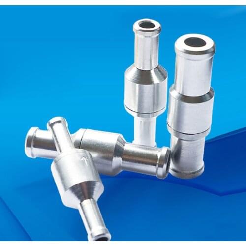 6/8/10/12mm Non-Return One-Way Fuel Check Valve Aluminum Alloy Gasoline for Hose Vacuum Car Automobile Oil Water Pumps