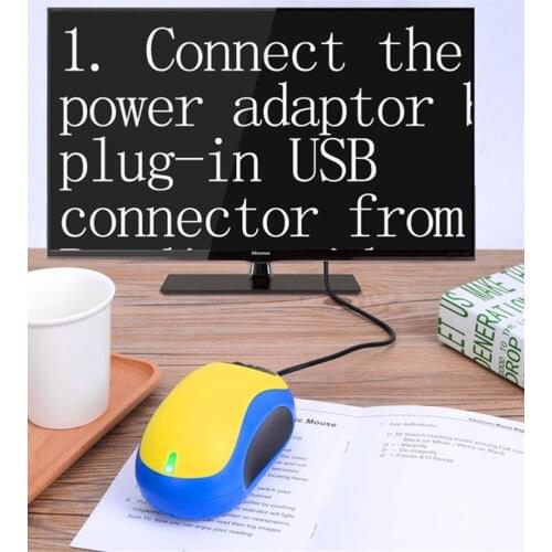 Electronic Visual Aid Mouse Magnifiers 20X Zoom USB Magnifier with Wired Voice TV AV output for Low Vision People