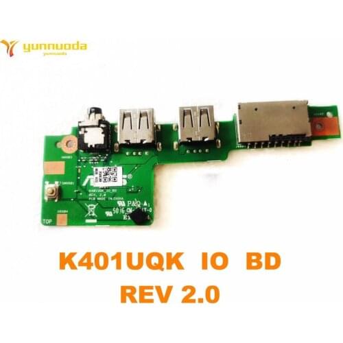 Original For ASUS K401UQK USB Board Audio board K401UQK IO BD REV 2.0 tested good free shipping