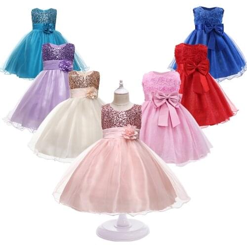 Girls Gown Dress Children Birthday Party Princess Dresses Toddler Girl Summer Dress For 2 3 4 5 6 7 8 9 10 Baby Kids Clothing