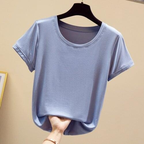Plus Size S-5XL Summer T-shirt Women Casual Loose Womens Tshirts Fashion Solid Tees O Neck Short Sleeve Shirt Tops Blusas 13461