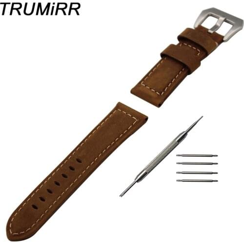 Italy Genuine Calf Leather Watchband 20mm 22mm 24mm for Breitling Men Women Watch Band Wrist Strap 316L Steel Buckle Bracelet