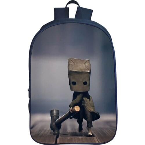 Little Nightmaresy School Bags Casual Customize Backpack All-match Junior High School Student Bookbag Teens Cosplay Cartoons Bag