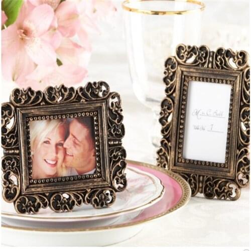 Western Style Vintage Baroque Photo Frame Fashion Gift The Wedding Scene Props for Wedding Table Accessories Gift Favor S2017535