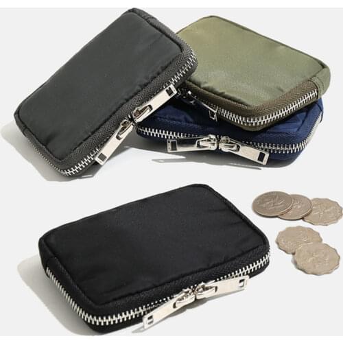 Japanese Mens Nylon Wallet waterproof Student Zipper Short Wallets Casual Youth Mini Purses Unisex Handbag