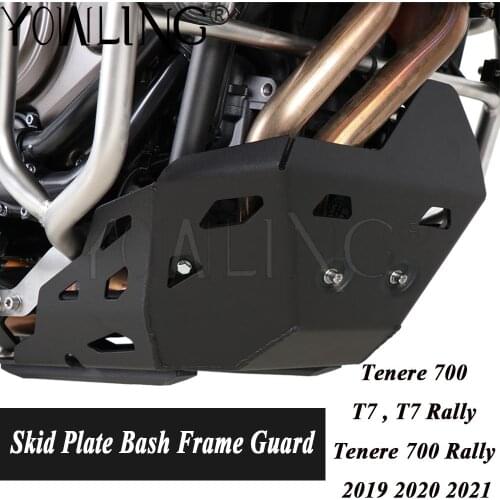 Tenere700 Motorcycle Skid Plate Bash Frame Guard For Yamaha Tenere 700 T7 2019 2020 2021 T7 Rally Tenere 700 Rally Accessories